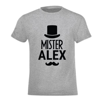Personalised T-shirt children - Grey - 134