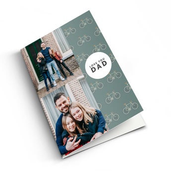 Father's Day photo card - XL - Vertical