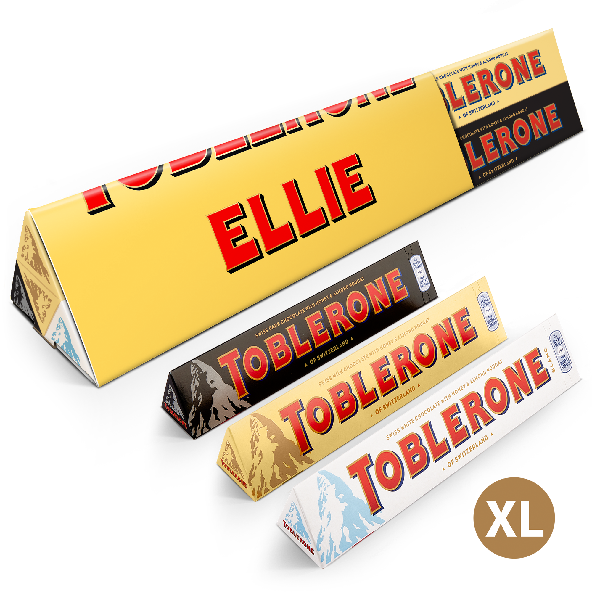 Personalizovaná čokoládová tyčinka XL Toblerone - Všeobecné