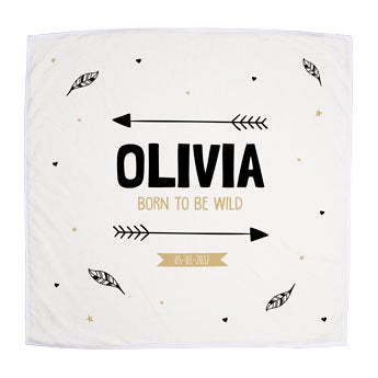 Manta de bebé personalizada