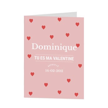 Carte de Saint-Valentin - M - Portrait