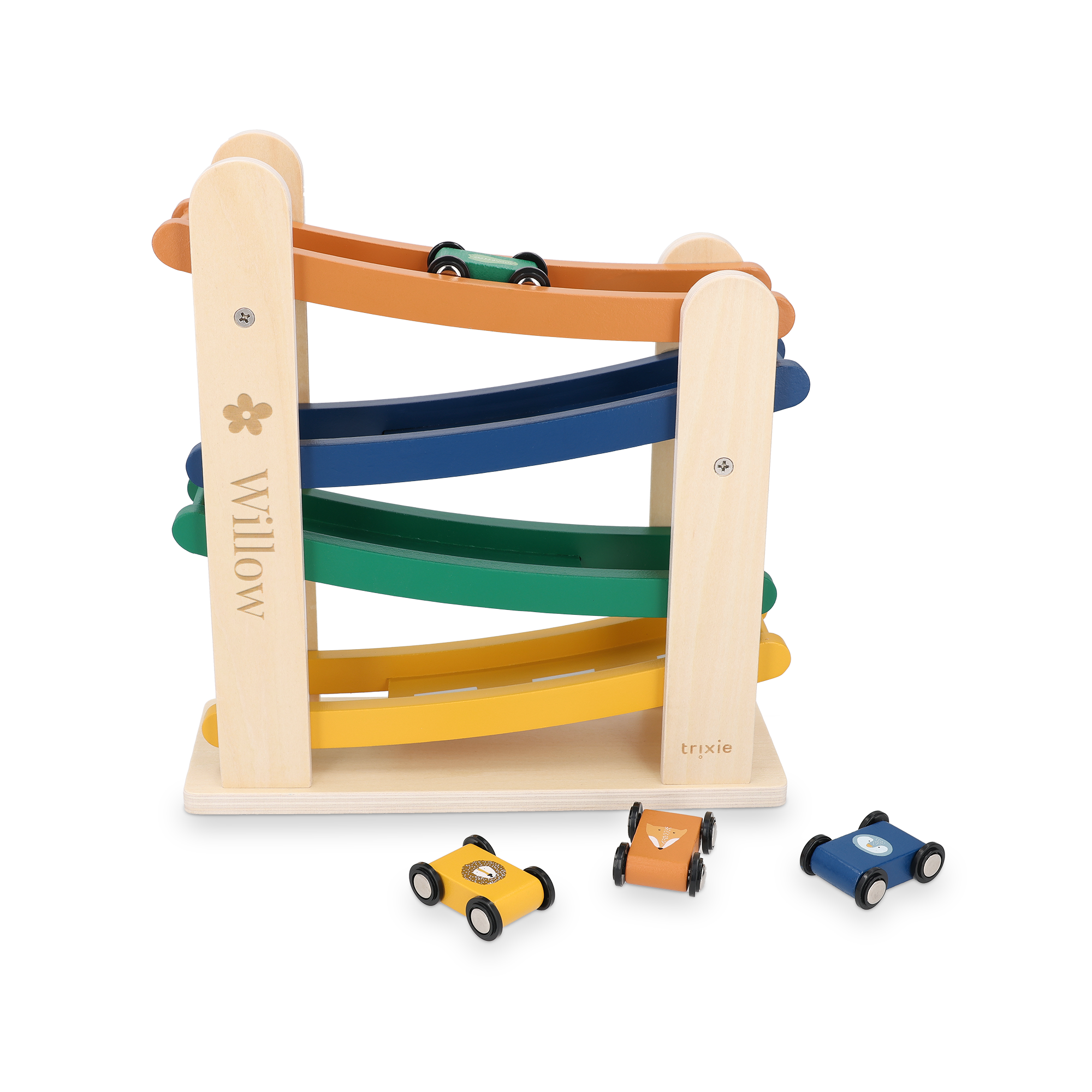 Jucărie personalizată din lemn pentru curse cu rampă - Trixie