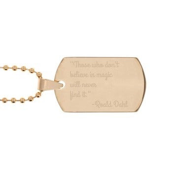 Piastrina Militare (Placcata Oro)