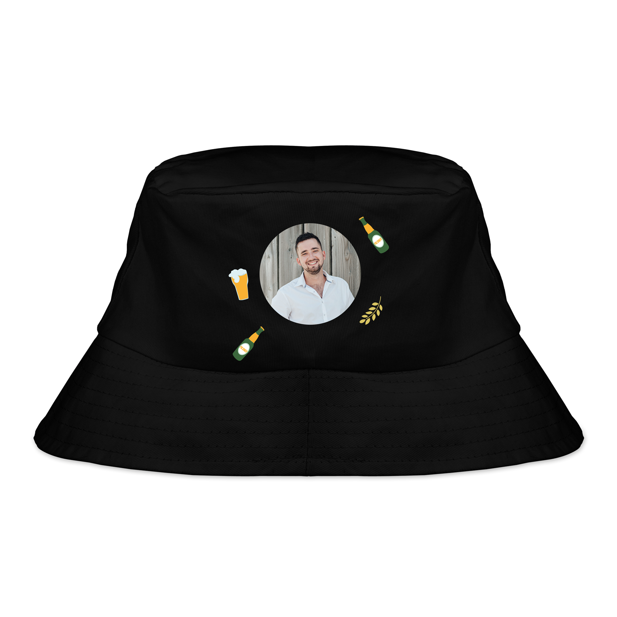 Personalised bucket hat - Black