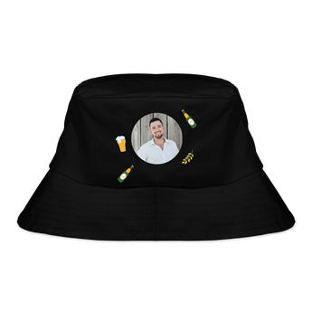 Slnečný klobúk - čierny