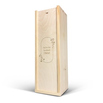 Personalizovaná drevená krabica na víno