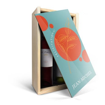Merlot et Chardonnay Luc Pirlet  - Coffret personnalisé