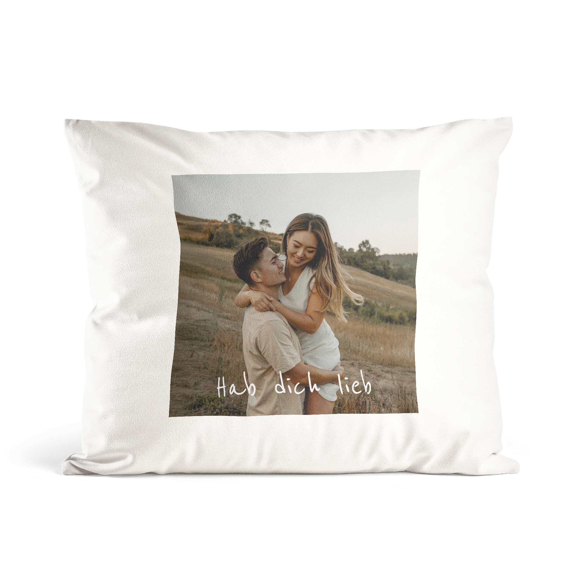 Personalisierter Kissenbezug - 50 x 60 cm - Weiß