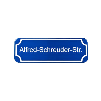 Straßenschild selbst gestalten -  60 x 15 cm
