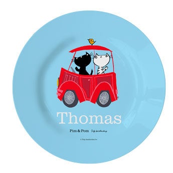 Pim & Pom Children's plate - Car (1)