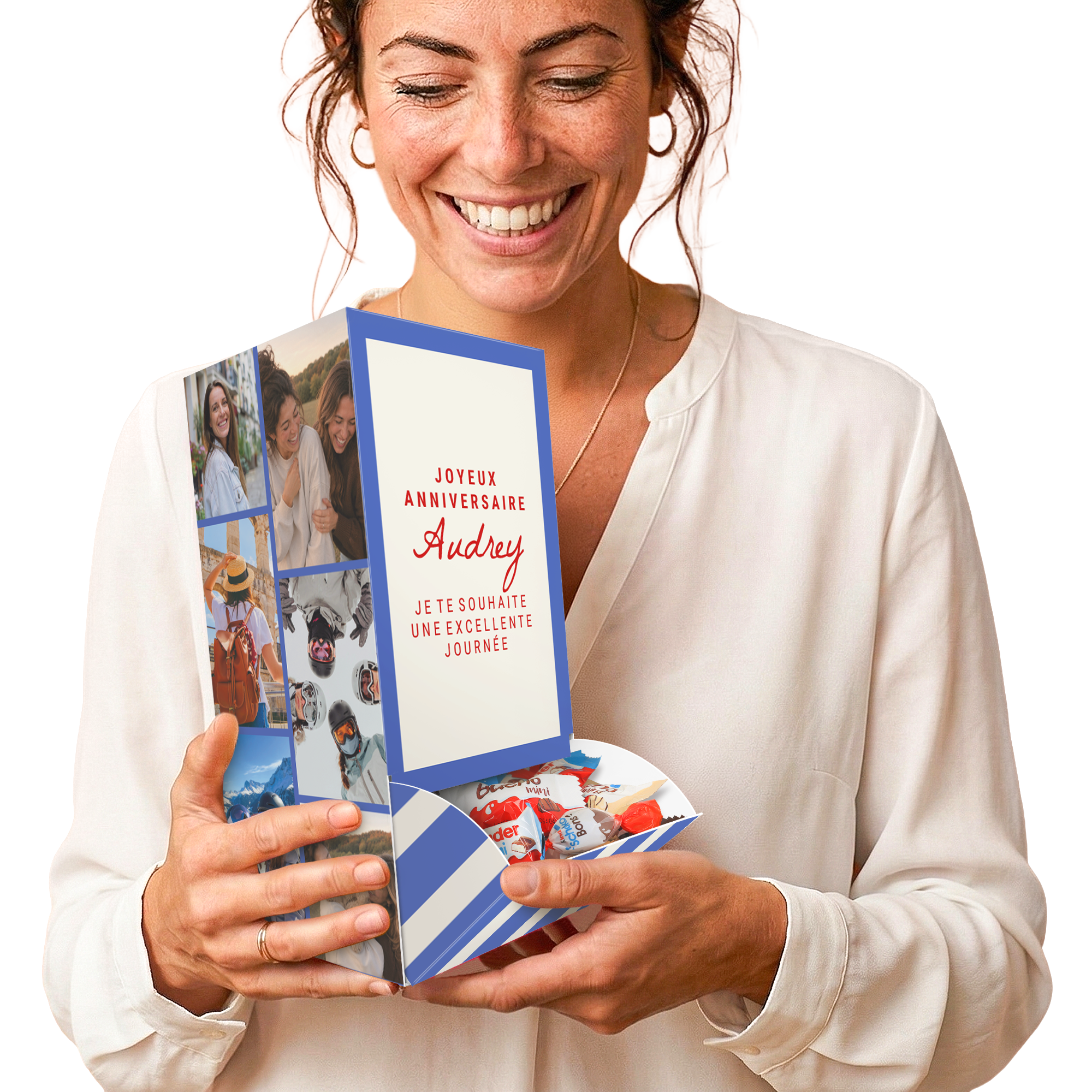 Distributeur personnalisé avec Kinder Happy Moments 