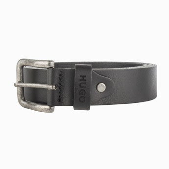 Personalised leather belt - Black (80)
