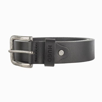 Personalised leather belt - Black (85)