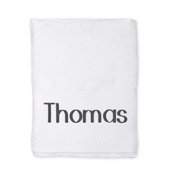 Handtuch mit Namen - Weiß