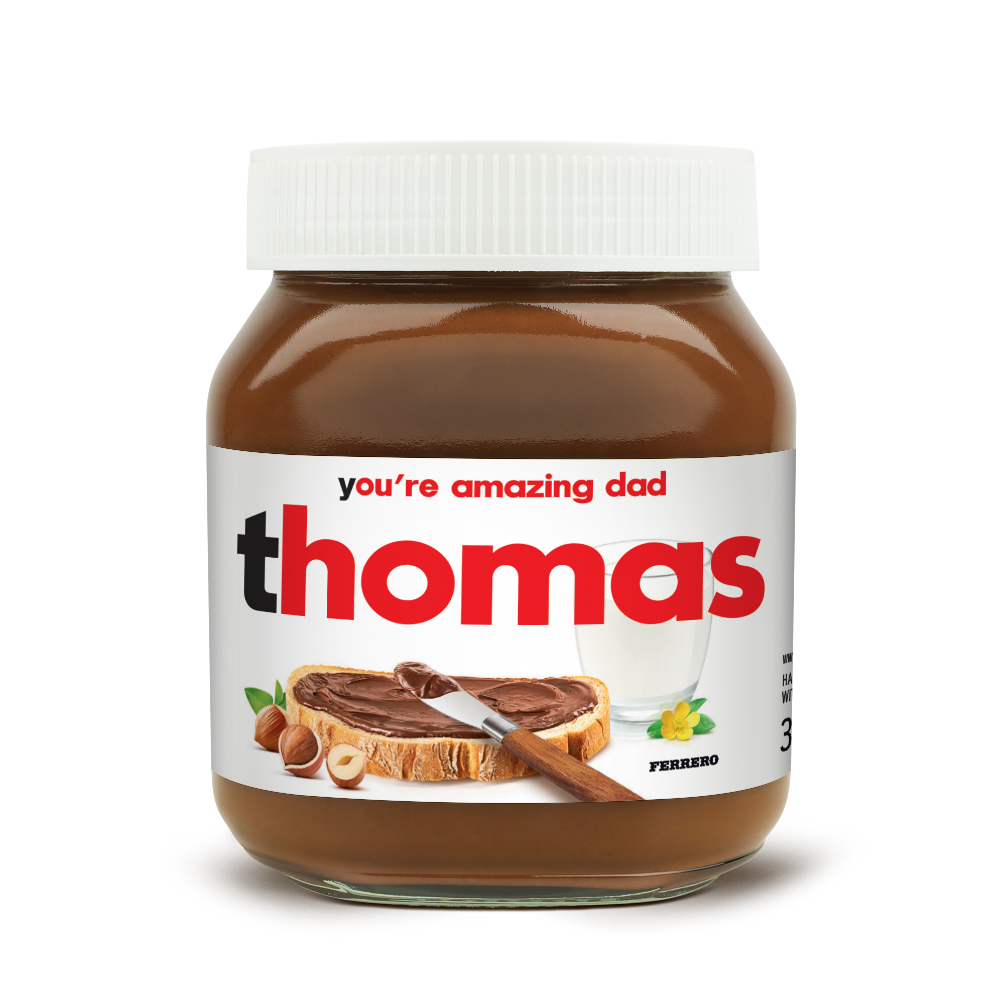 Personalised nutella® jar  - 350 gr
