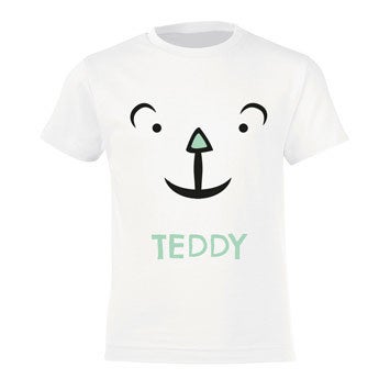 Personalised T-shirt – Children - White - 122