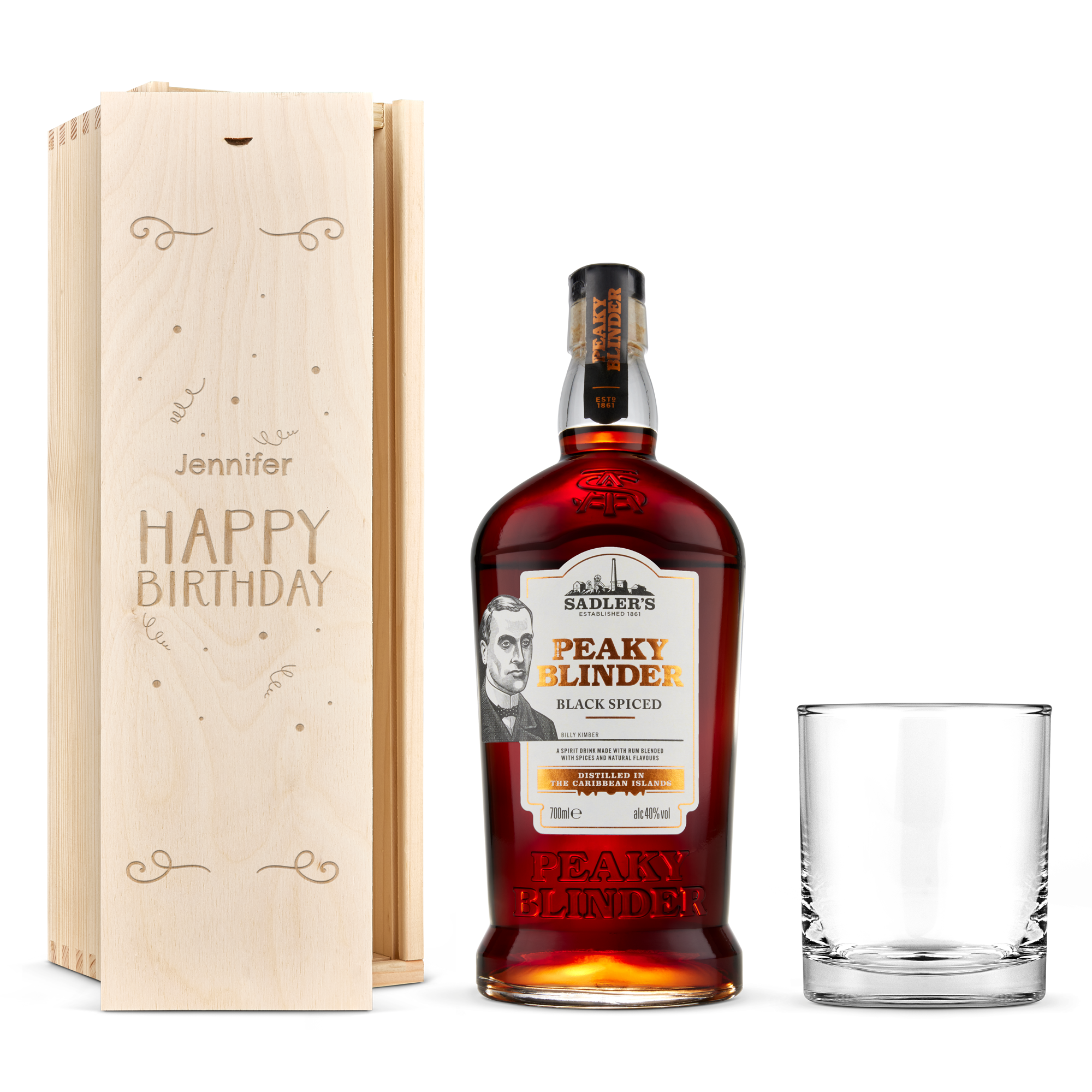 Peaky Blinders rum set (ryté pouzdro)