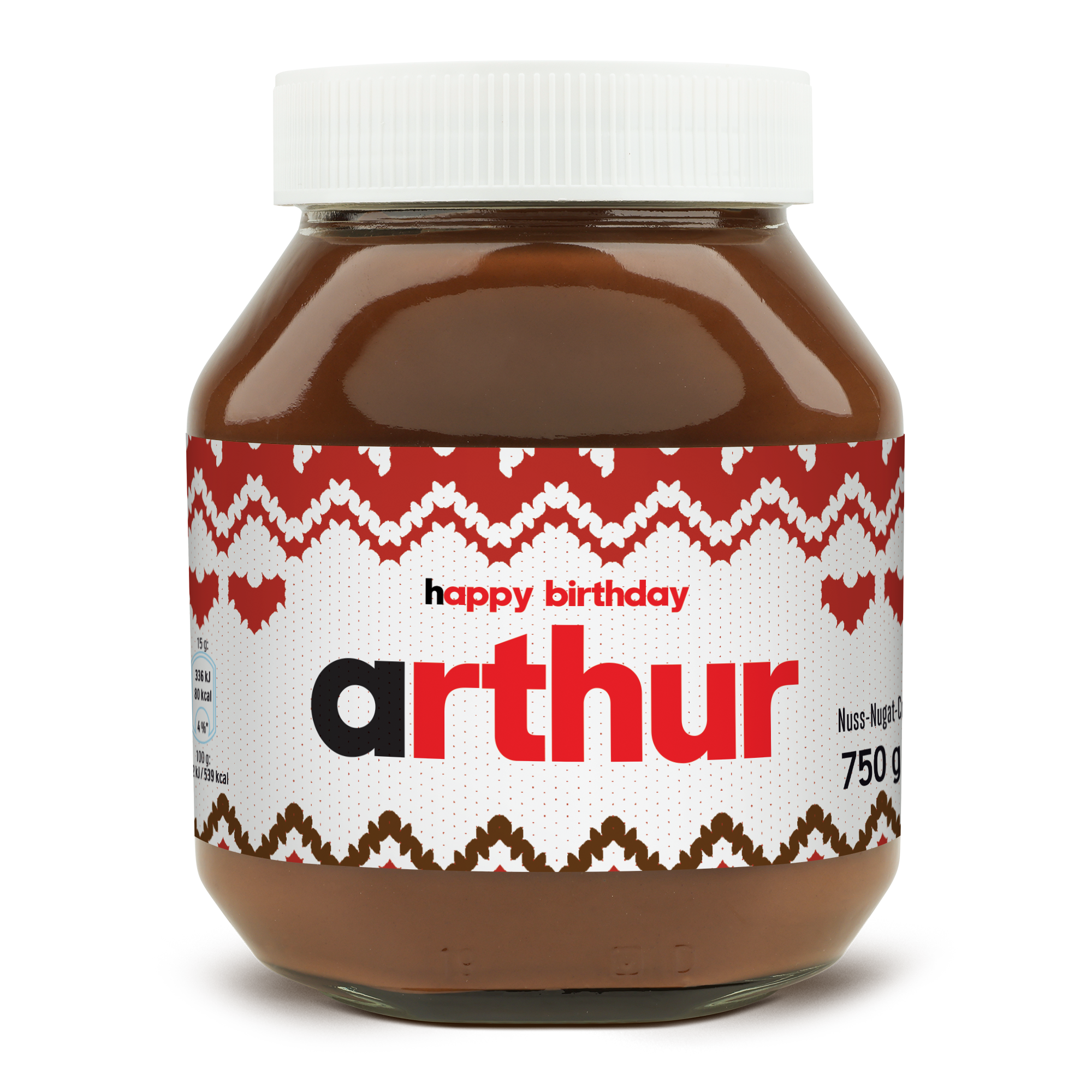 nutella® Glas 750 Gramm personalisieren - Winter