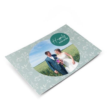 Postcard with photo - Wedding