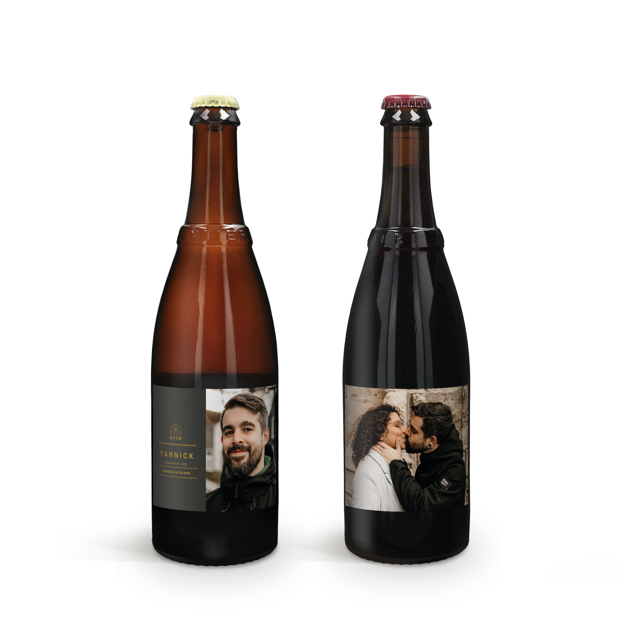 Westmalle Dubbel & Tripel Bier - Etikett - 2x 750 ml