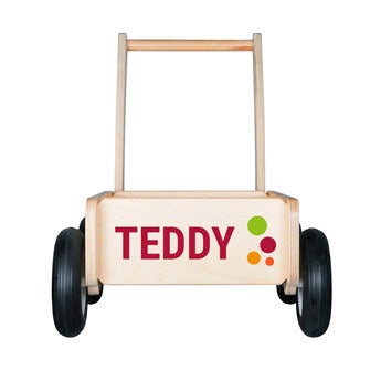 Wooden push cart
