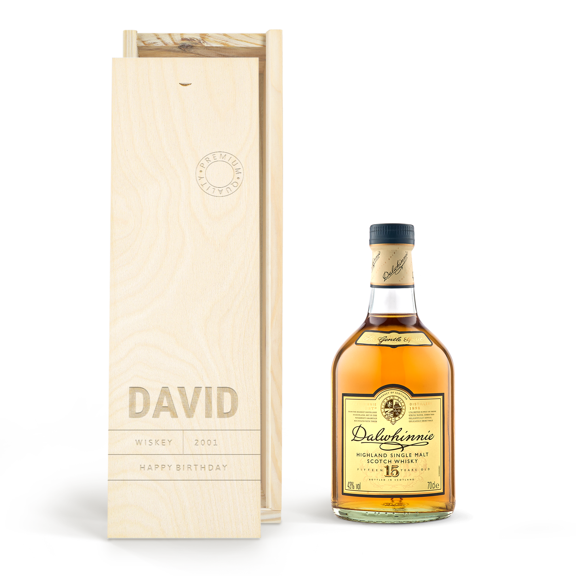 Dalwhinnie 15 Years whisky - Gravírozott dobozban