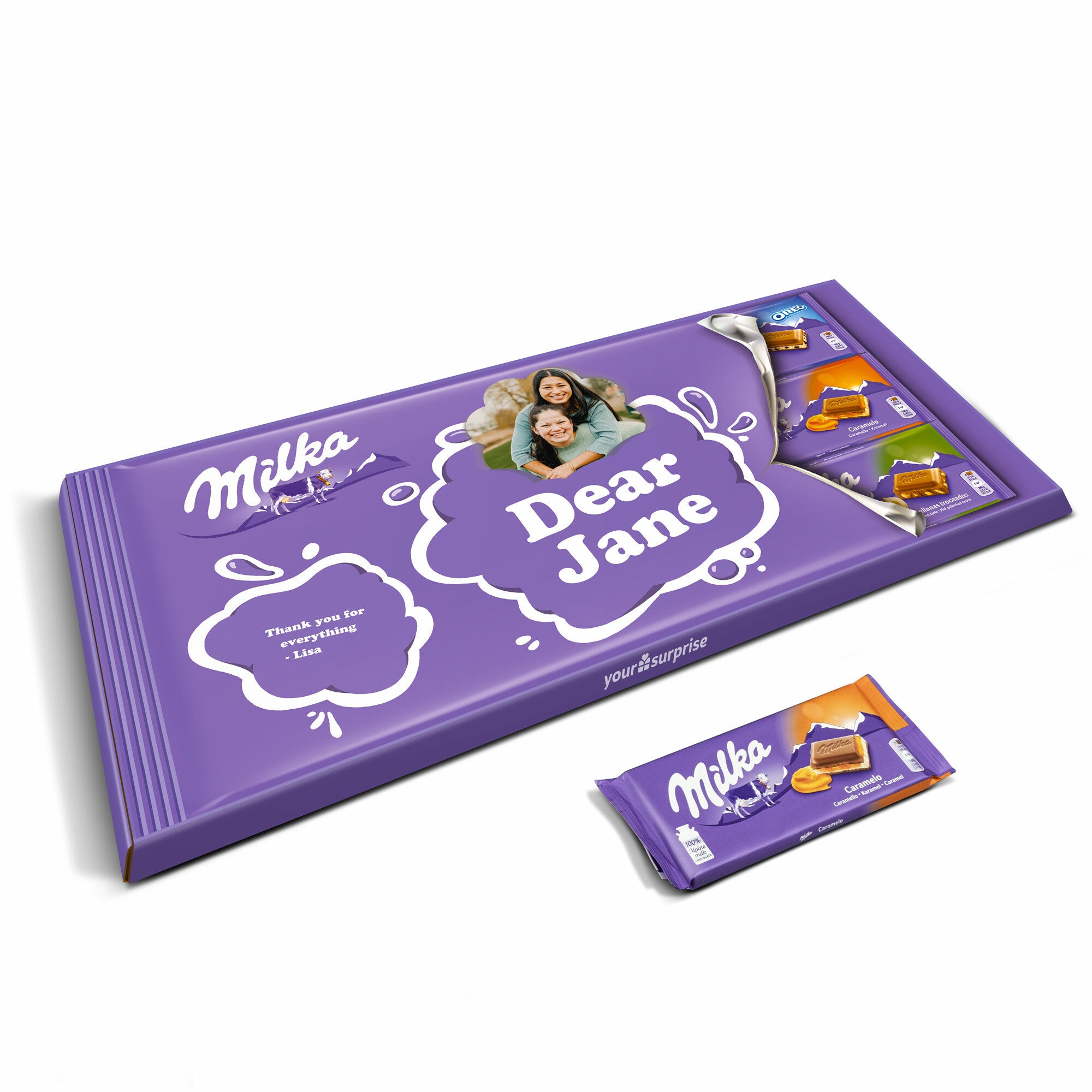 XXL personalizirana čokoladica Milka - 900 gramov