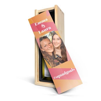 Vino con caja personalizada - Emil Bauer Weissburgundercon