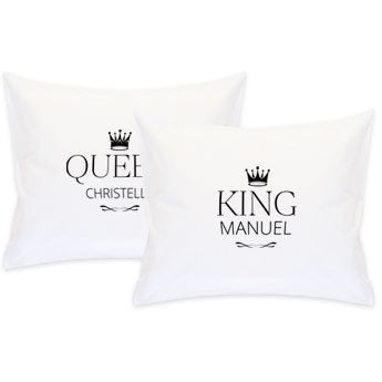 Set housses de coussin Mr & Mrs