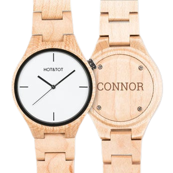Personalised wooden watch - Engraved