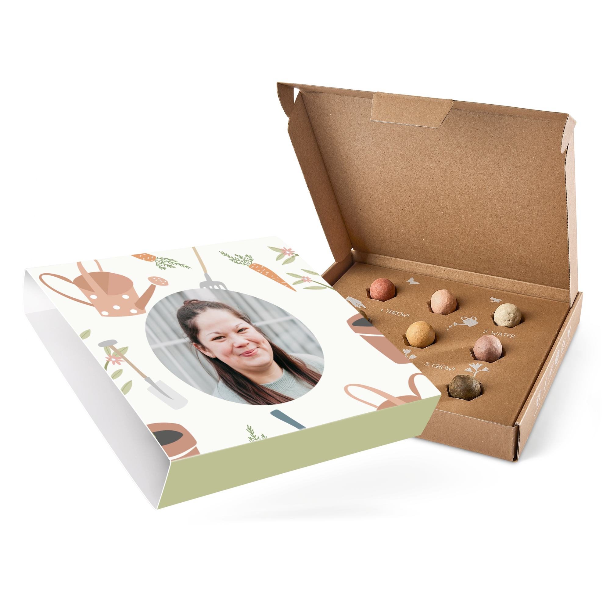 Personalisierte Blossombs Blumensamen Geschenkbox