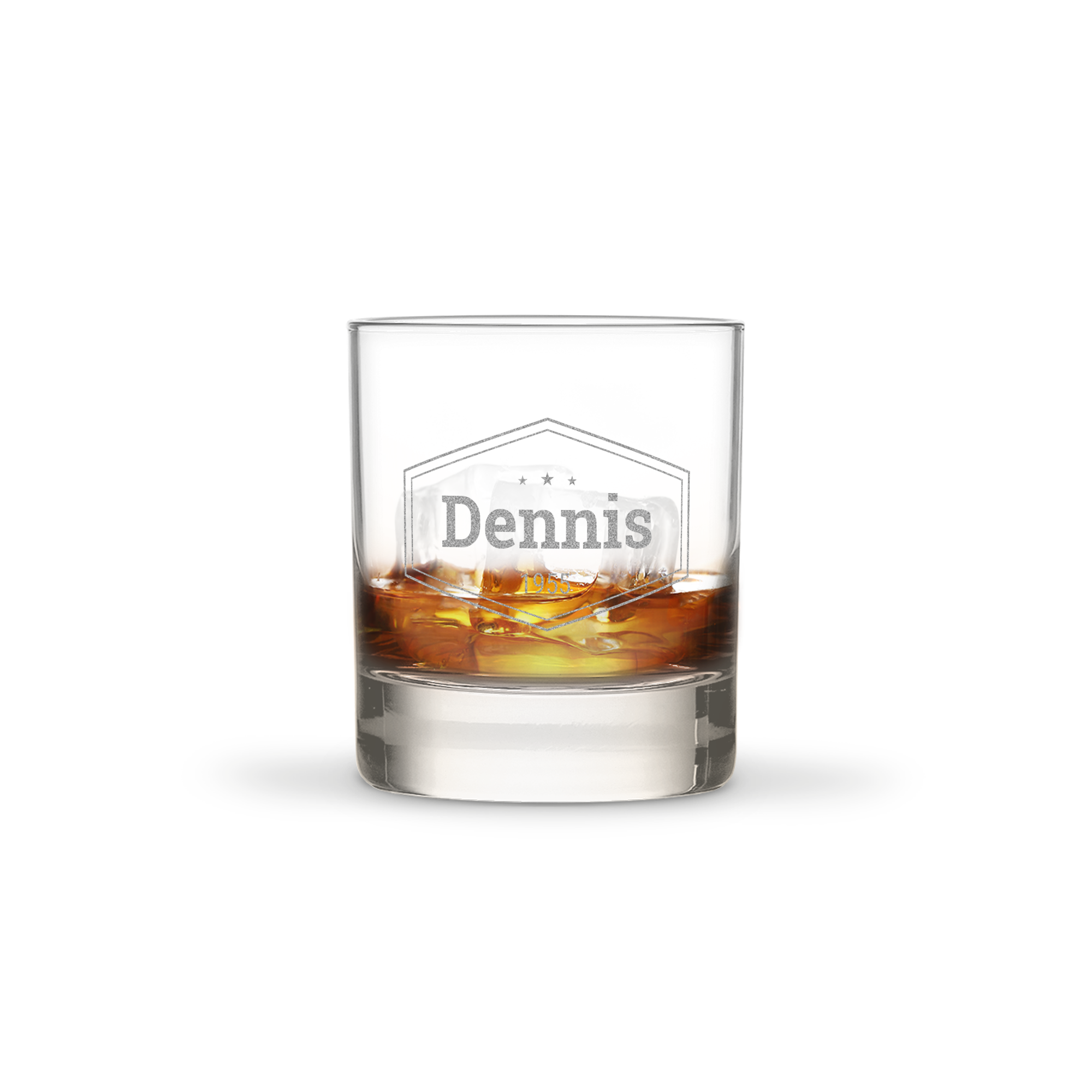 Graveret Whiskyglas