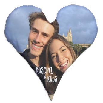 Herzkissen bedrucken - Samt 60x60