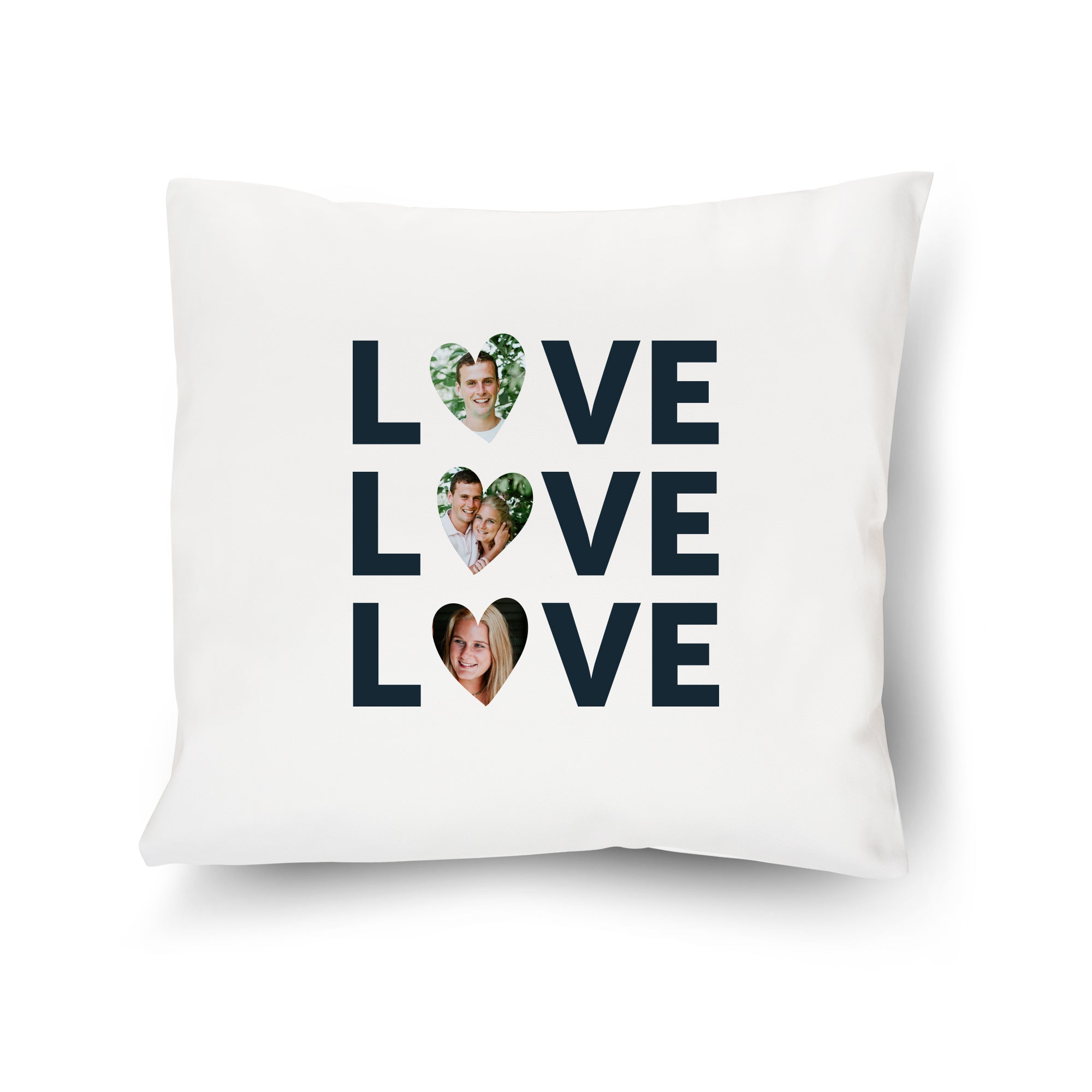 Personalised cushion case - White - 40 x 40 cm