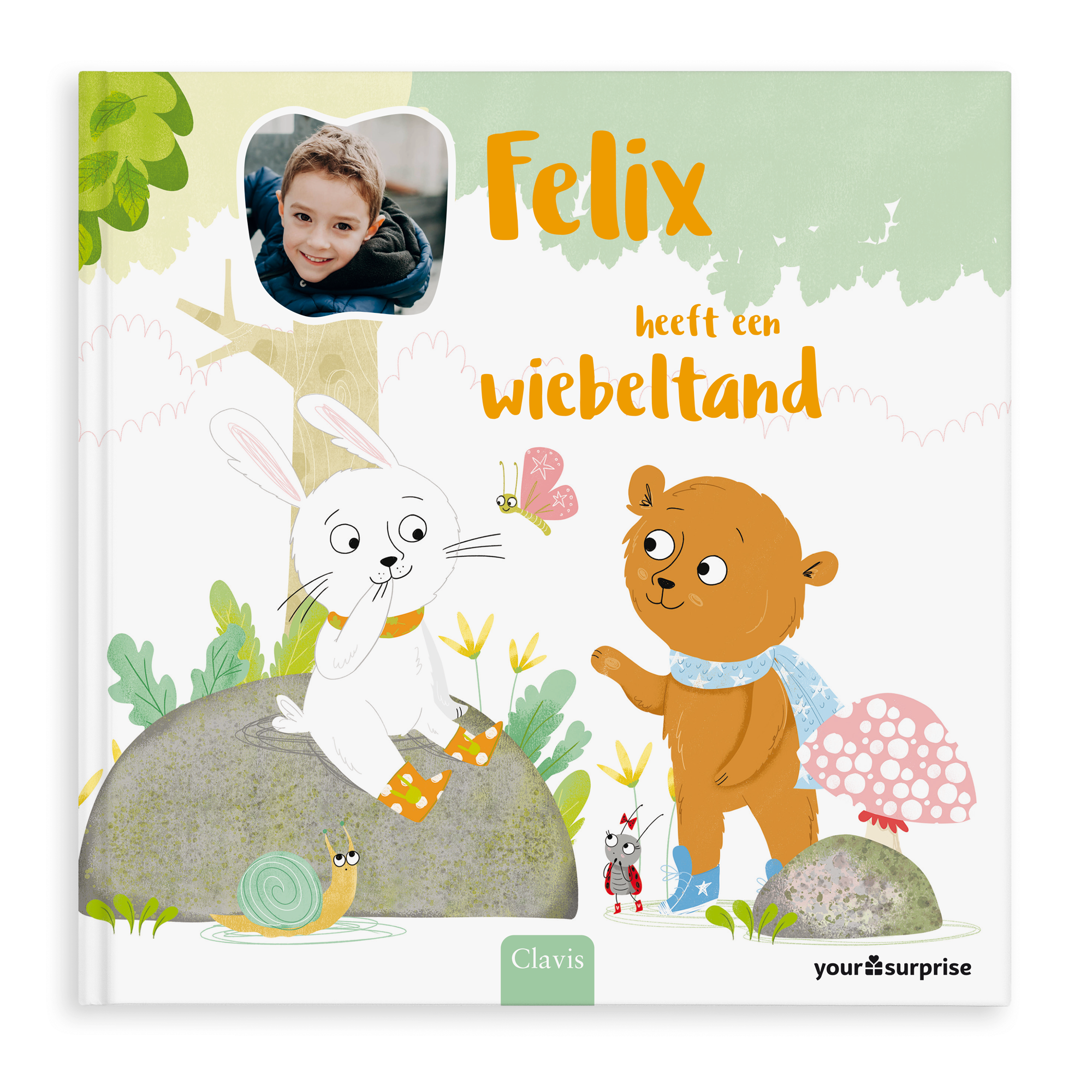 Gepersonaliseerd boek - Konijn heeft een wiebeltand  - Hardcover 
