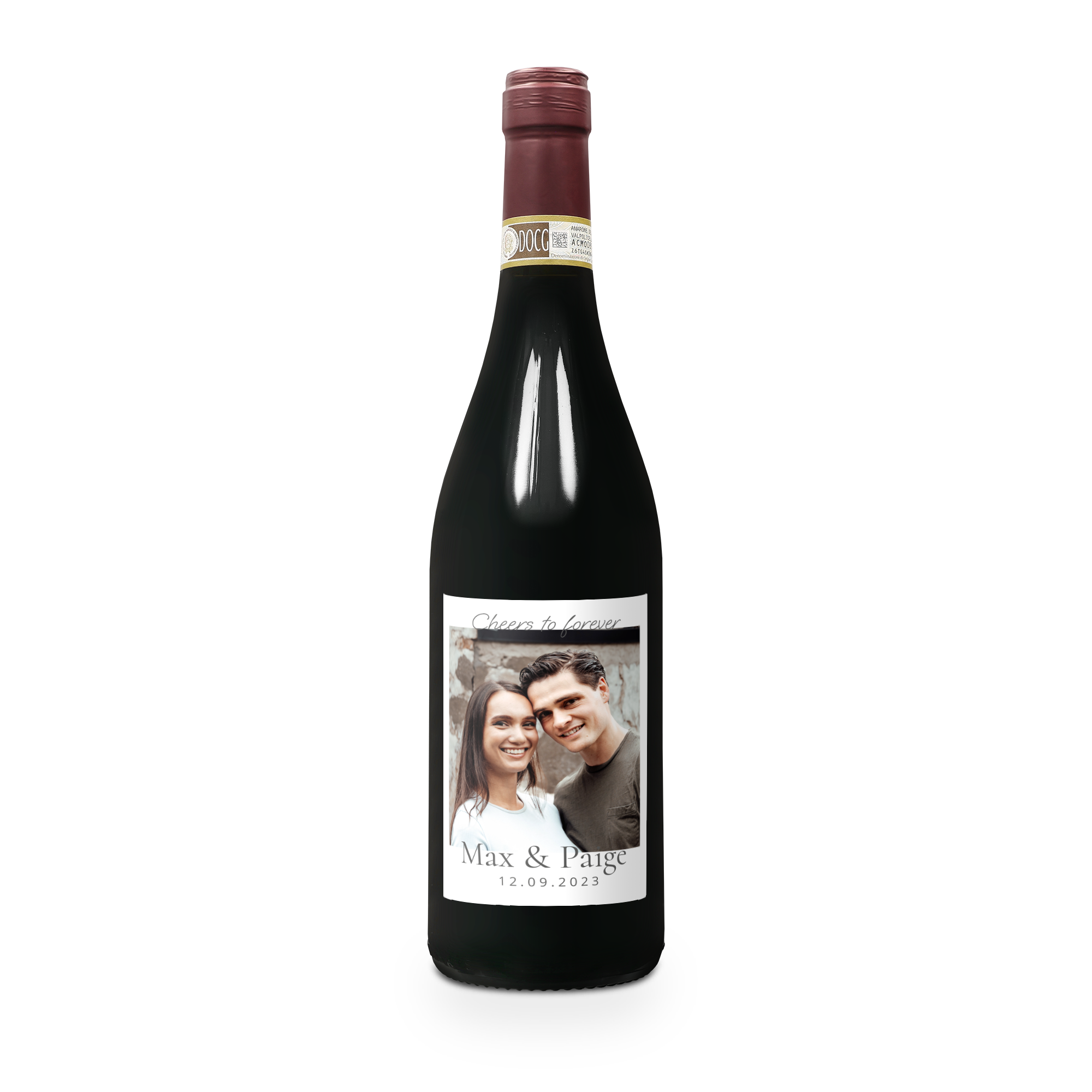 Vinho com rótulo personalizado -Farina Amarone Valpolicella - impresso 