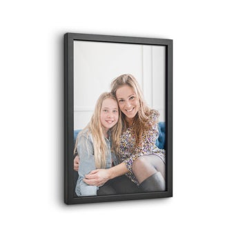 Personalized photo in frame- black