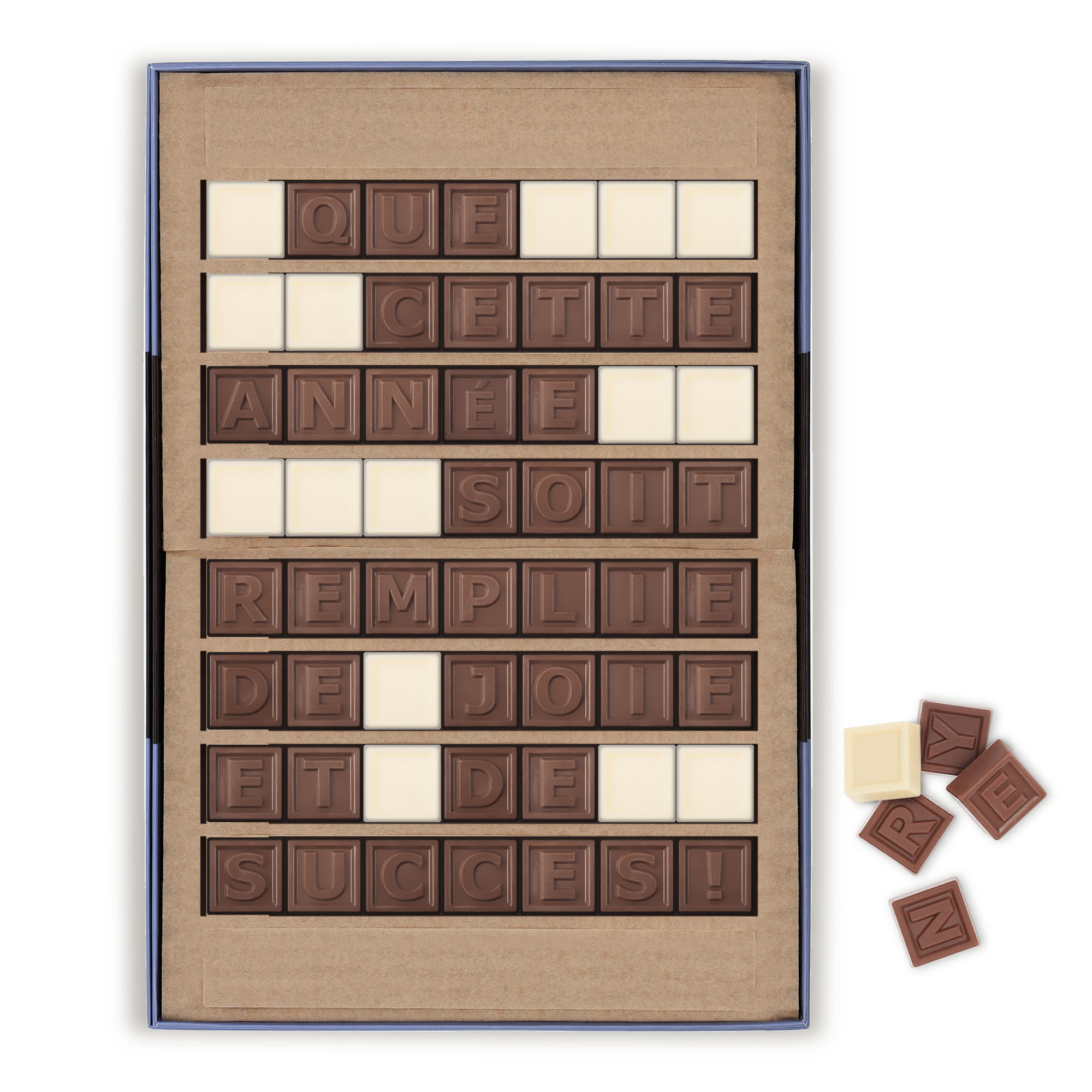 Chocotelegram personnalisé - 56 chocolats