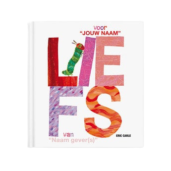 Boek met naam en foto - Rupsje Nooitgenoeg - Liefs - Softcover