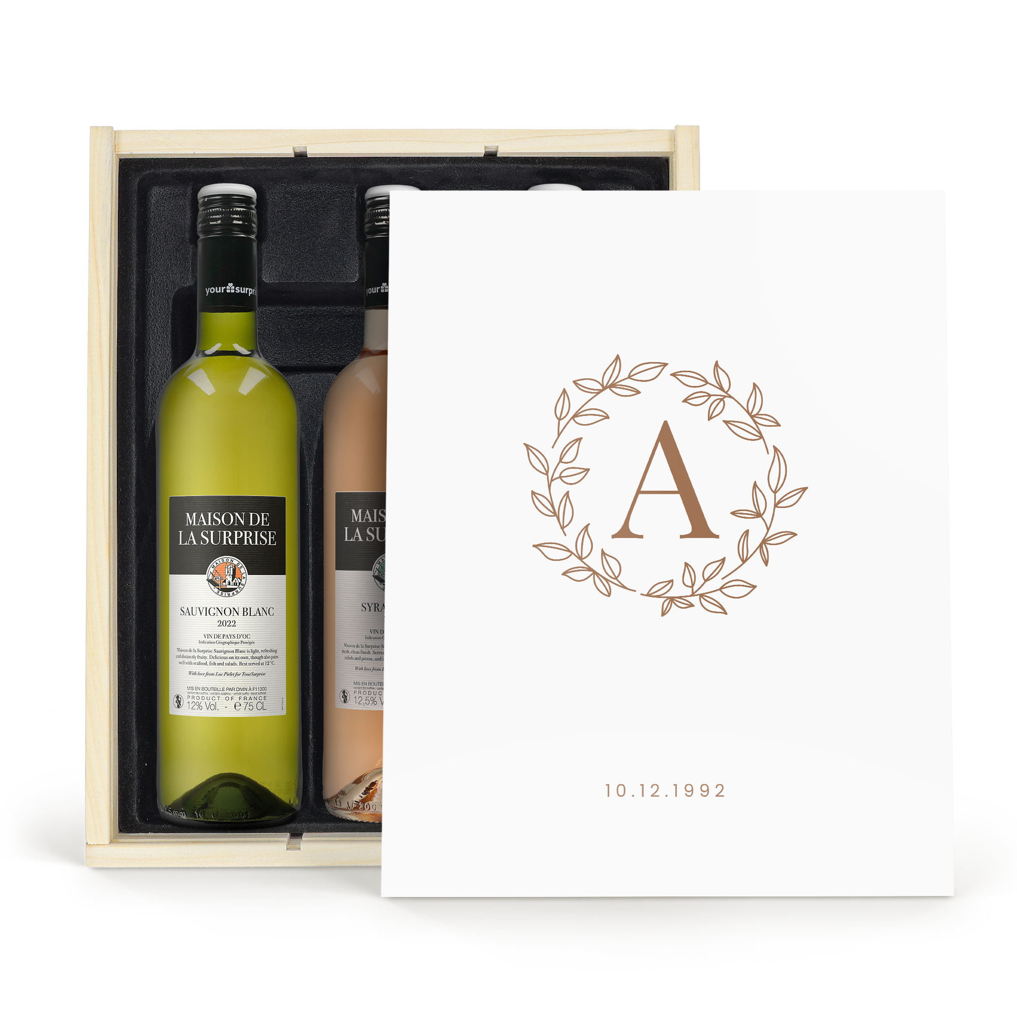 Personalised Wine Gift Set - Maison de la Surprise