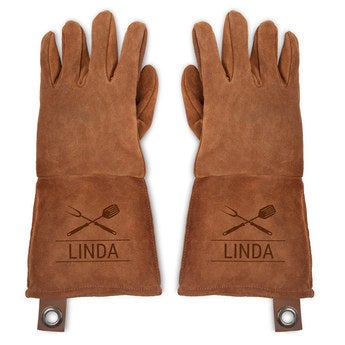 Leren BBQ handschoenen