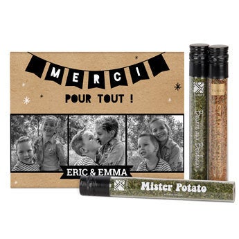 Coffret cadeau épices & herbes - 3 tubes