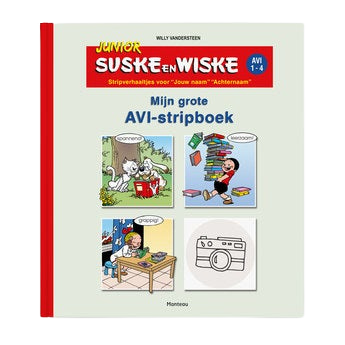 Suske & Wiske junior voor jongens - Stripboek met naam en foto - Softcover