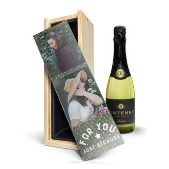 Vintense Blanc alcohol-free - In personalised case