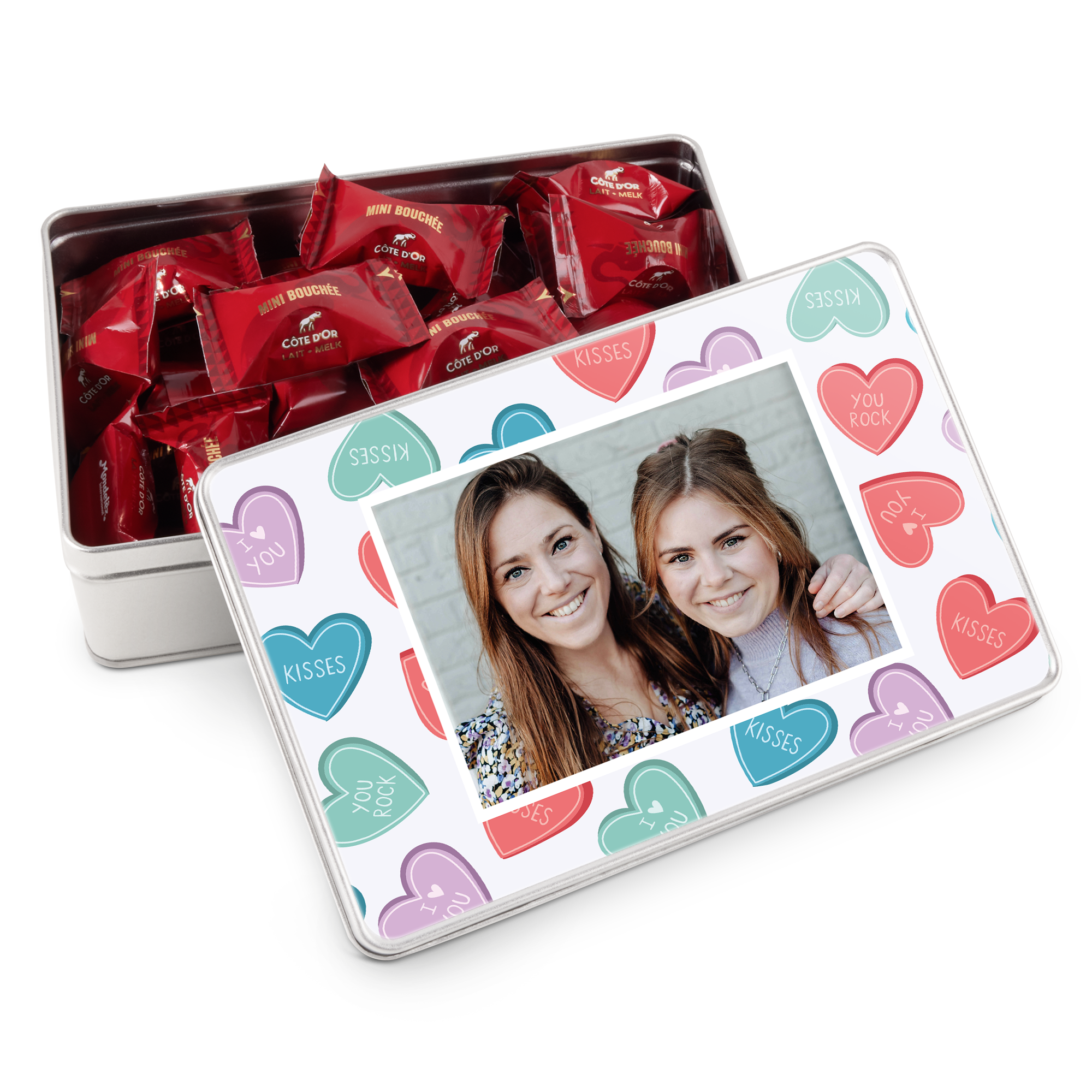 Personalised gift tin - Rectangle - Mini Bouchée