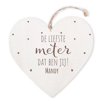 Meter - houten hart