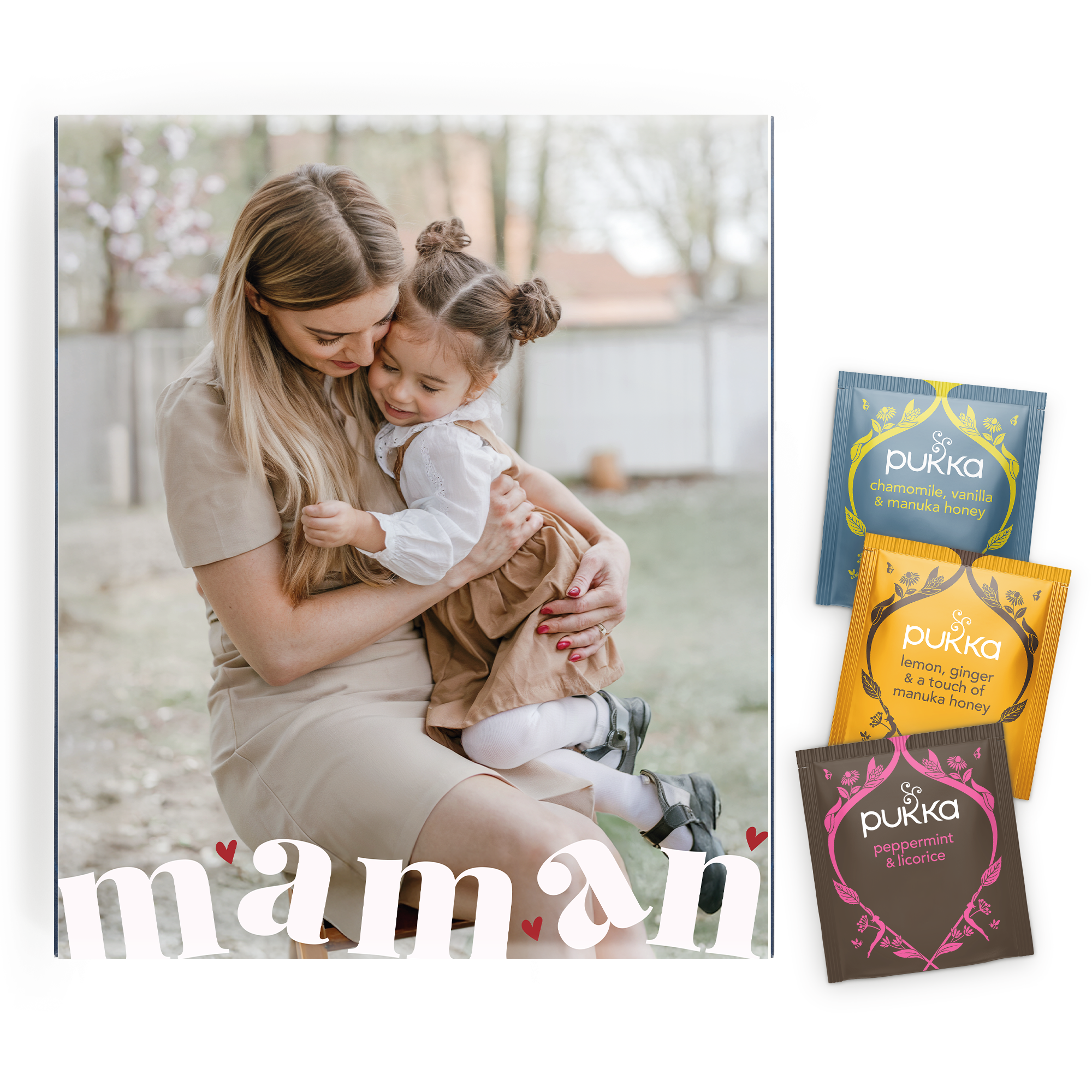 Coffret de thé personnalisé contenant 45 sachets de thé Pukka