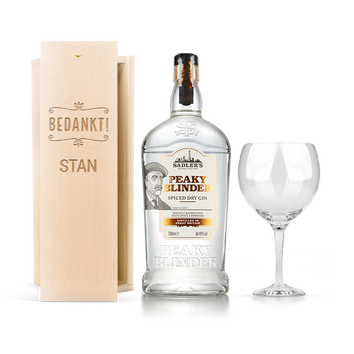 Gin gift set - Peaky Blinders (engraved case)