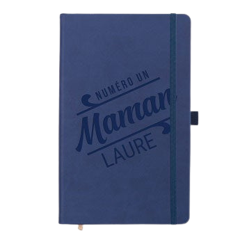 Carnet Fêtes des Mères - Bleu - Gravé