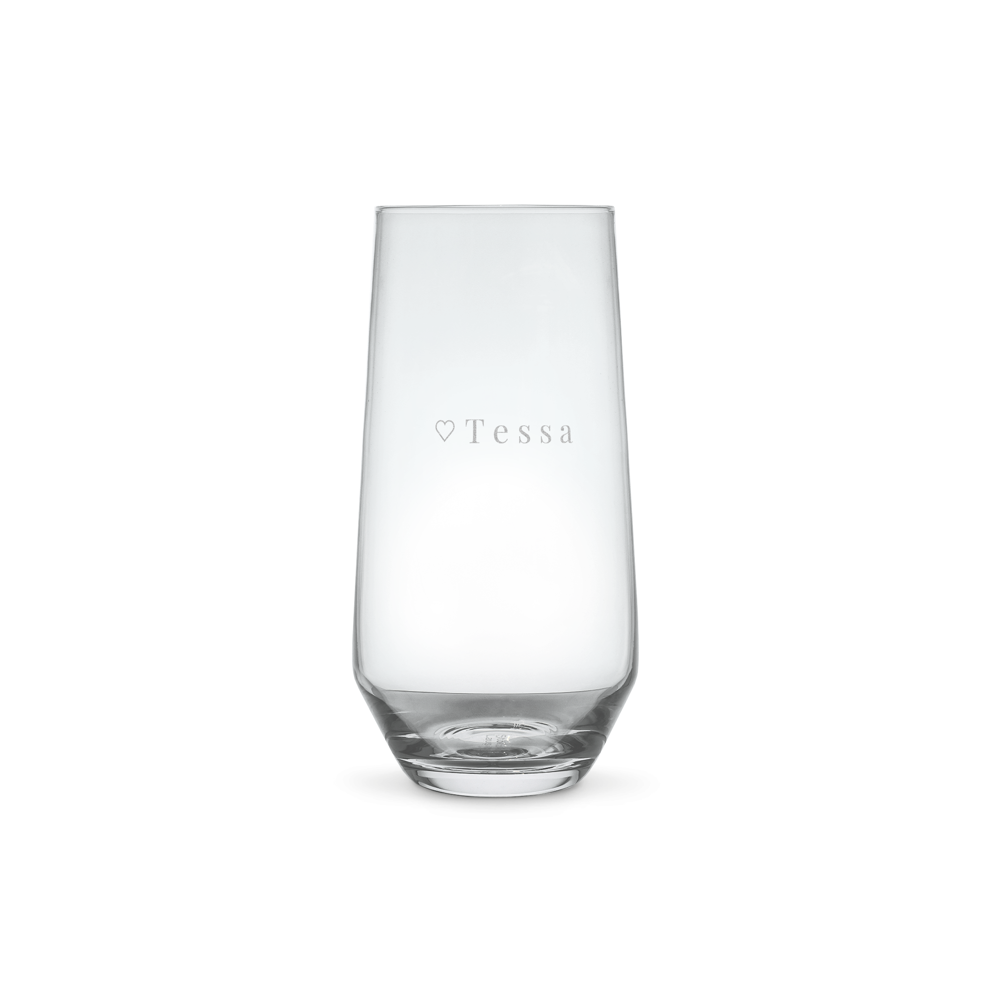 Personalised water glass - Crystal glass - 390 ml - 6 pcs